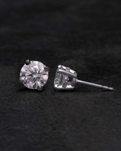 Load image into Gallery viewer, Round Diamond Halo Earrings
