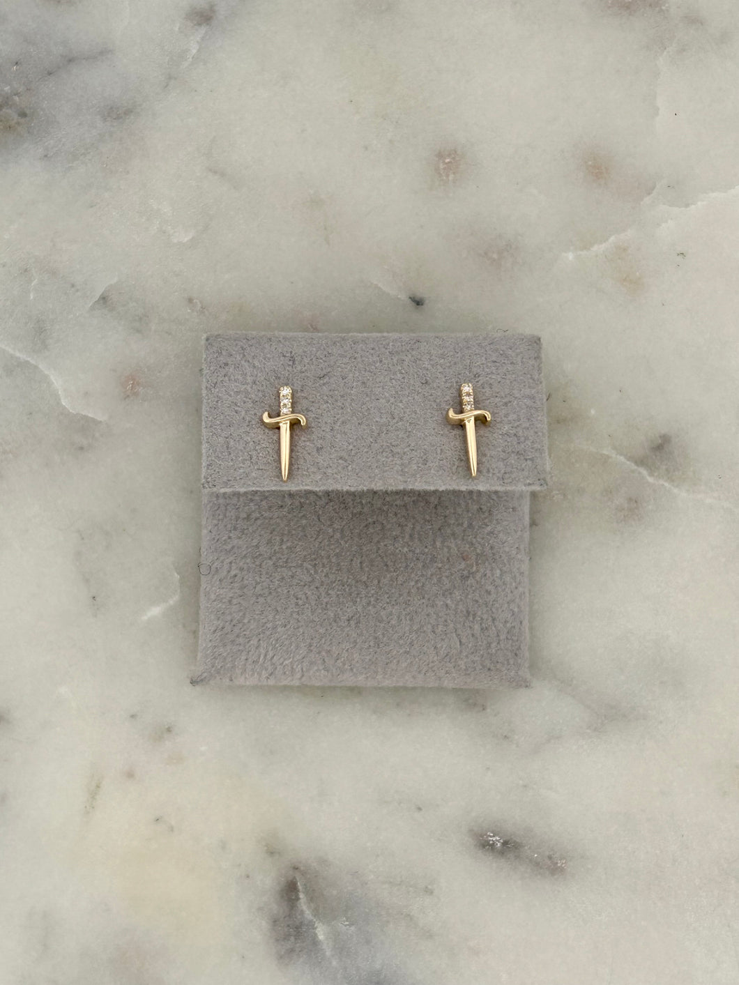 Dagger Diamond Earrings