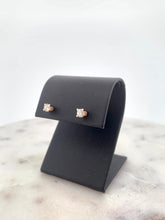 Load image into Gallery viewer, 14k Rose Gold Diamond Earrings

