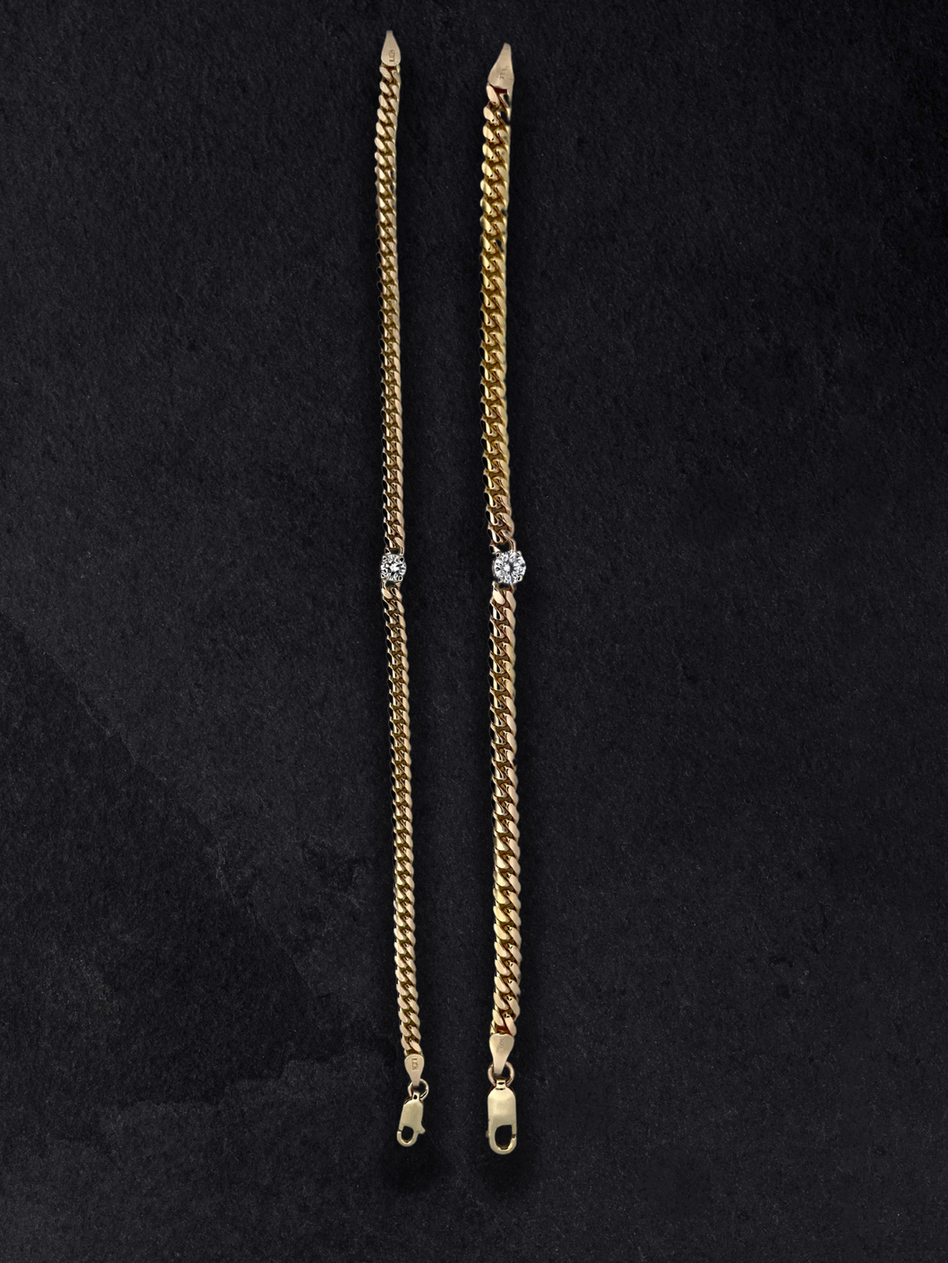 Solitaire Miami Cuban Bracelet ochoasjewelers