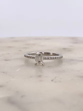 Load image into Gallery viewer, Emerald Half Eternity Engagement
