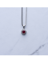 Load image into Gallery viewer, Ruby Pendant with Necklace
