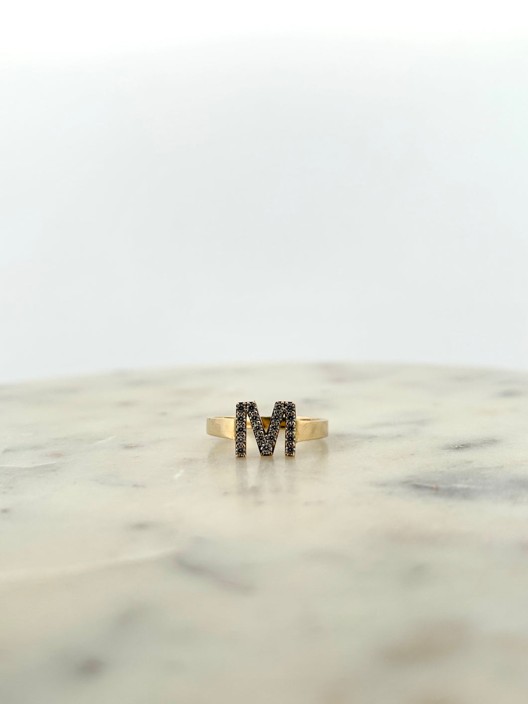 Custom Initial Ring- CZ