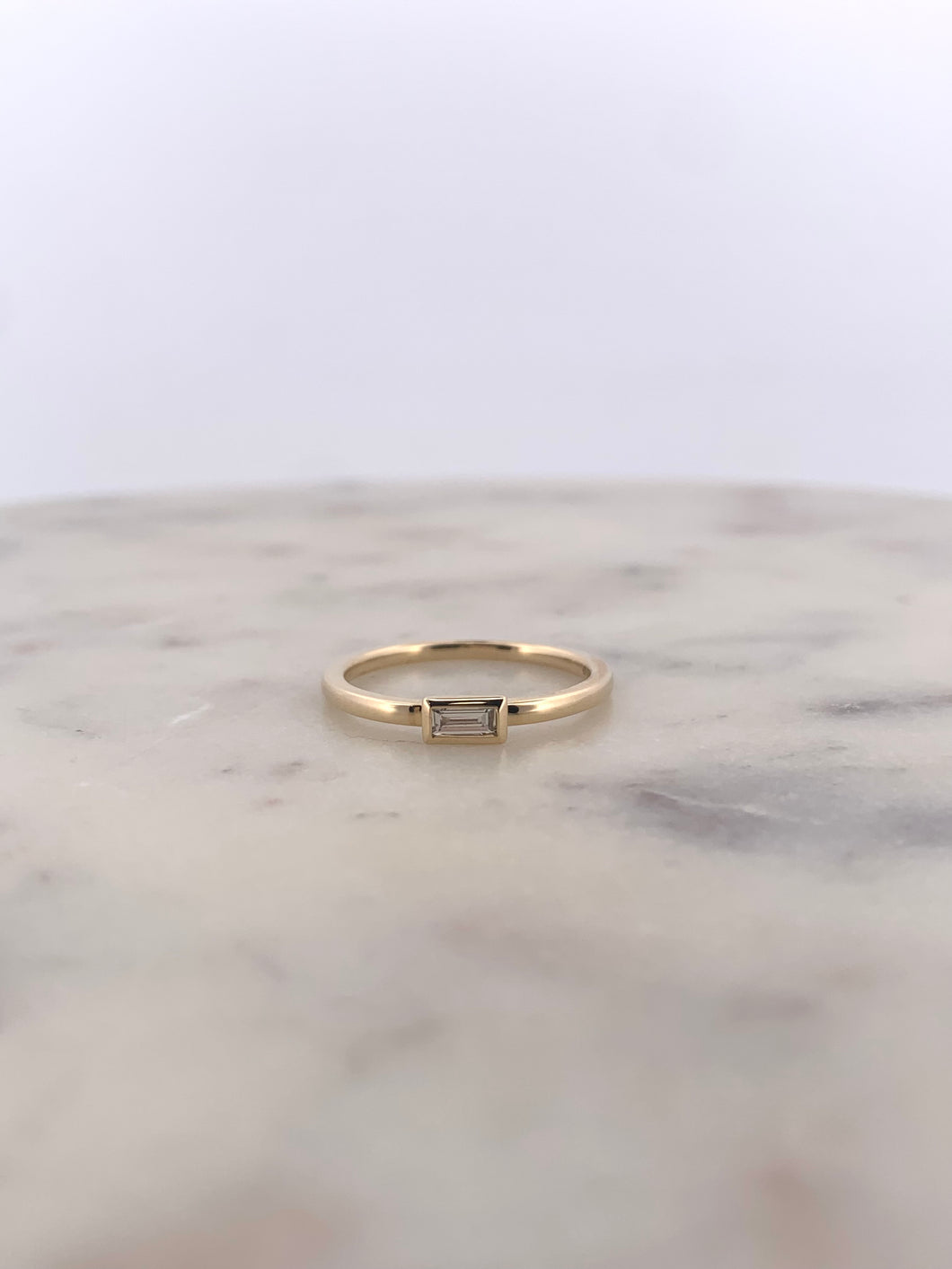 Baguette Solitaire Ring