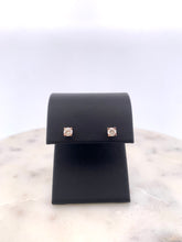 Load image into Gallery viewer, 14k Rose Gold Diamond Earrings

