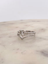 Load image into Gallery viewer, Emerald Half Eternity Engagement
