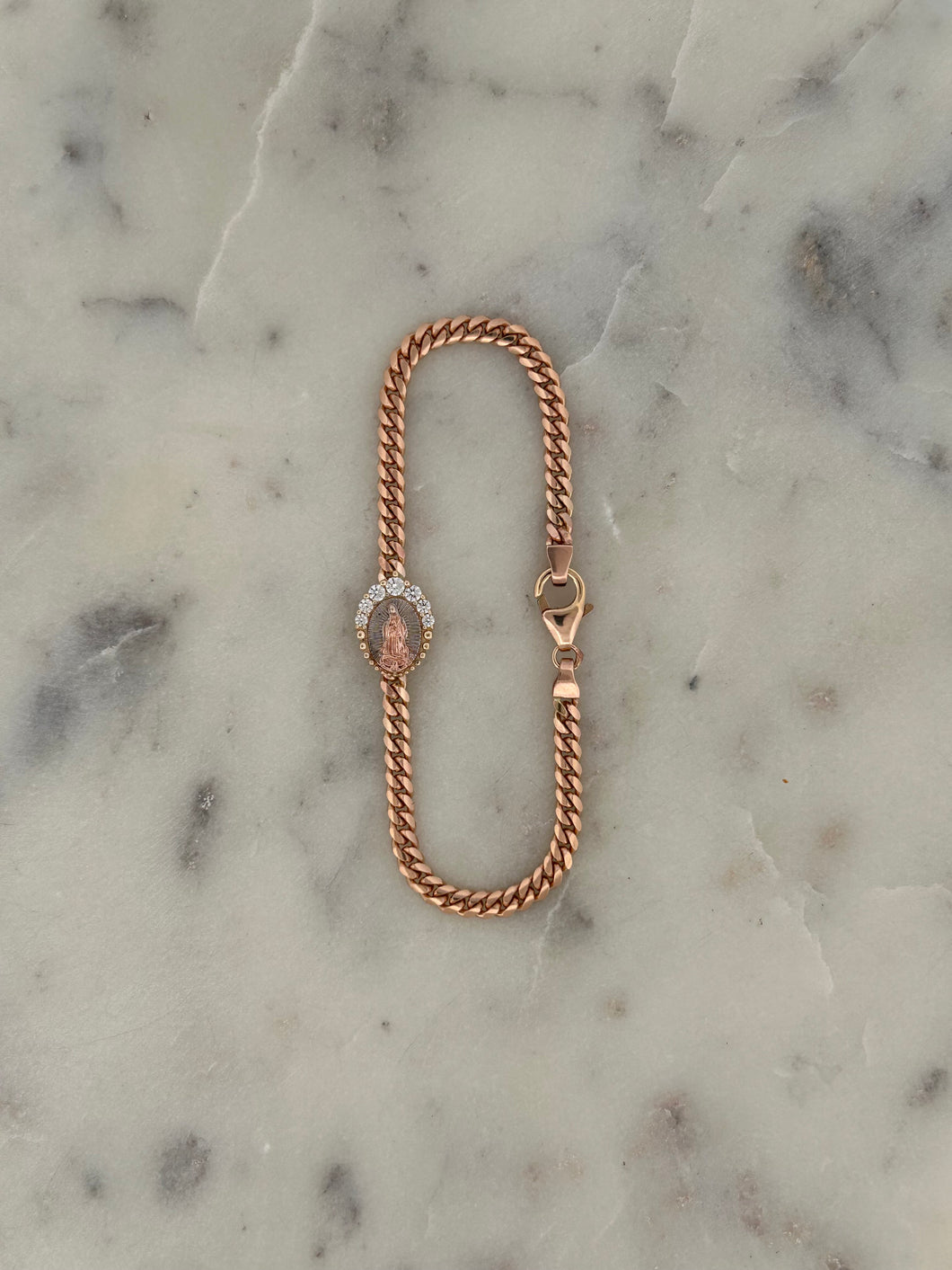 Virgen Mary- Rose Gold Bracelet