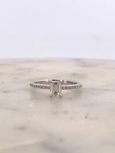Load image into Gallery viewer, Emerald Half Eternity Engagement
