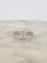 Load image into Gallery viewer, 2D Radiant Engagement Ring
