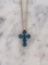 Load image into Gallery viewer, London Blue Topaz Cross
