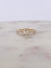 Load image into Gallery viewer, Cushion Engagement Ring -YG
