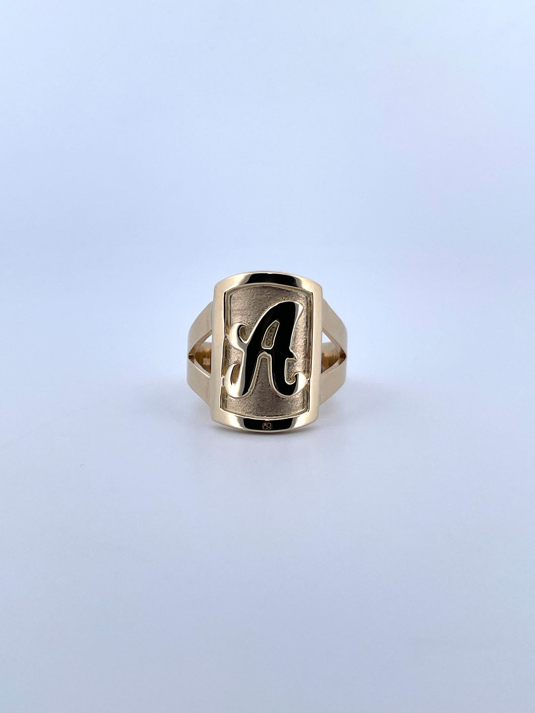 Custom Initial Ring – The Diamond Studio
