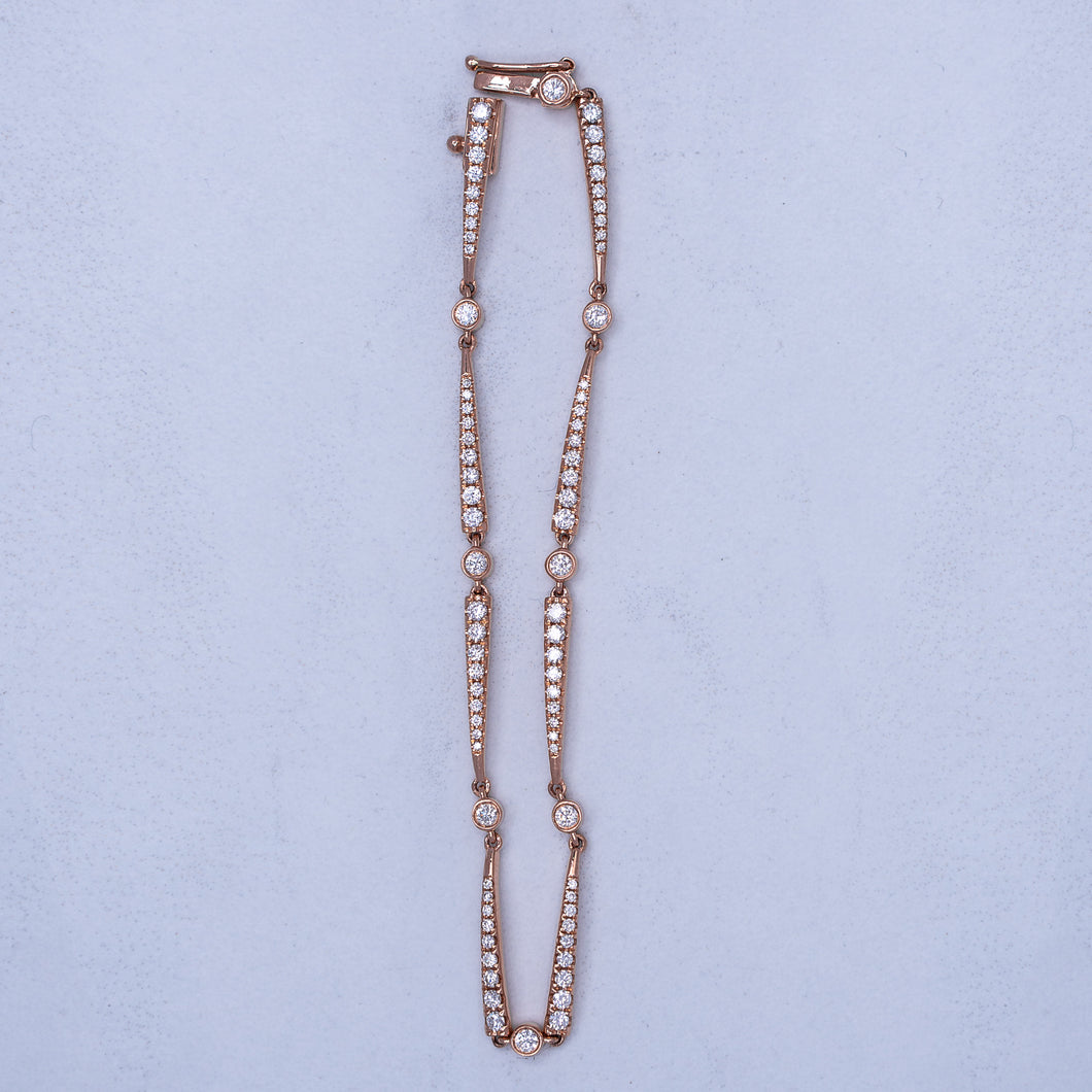 Rose Gold Diamond Bracelet