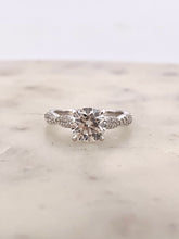 Load image into Gallery viewer, Round Infinity Engagement Ring
