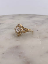 Load image into Gallery viewer, Oval Halo Fancy Engagement Ring
