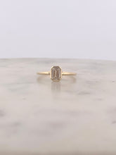 Load image into Gallery viewer, Bezel Set Emerald Engagement
