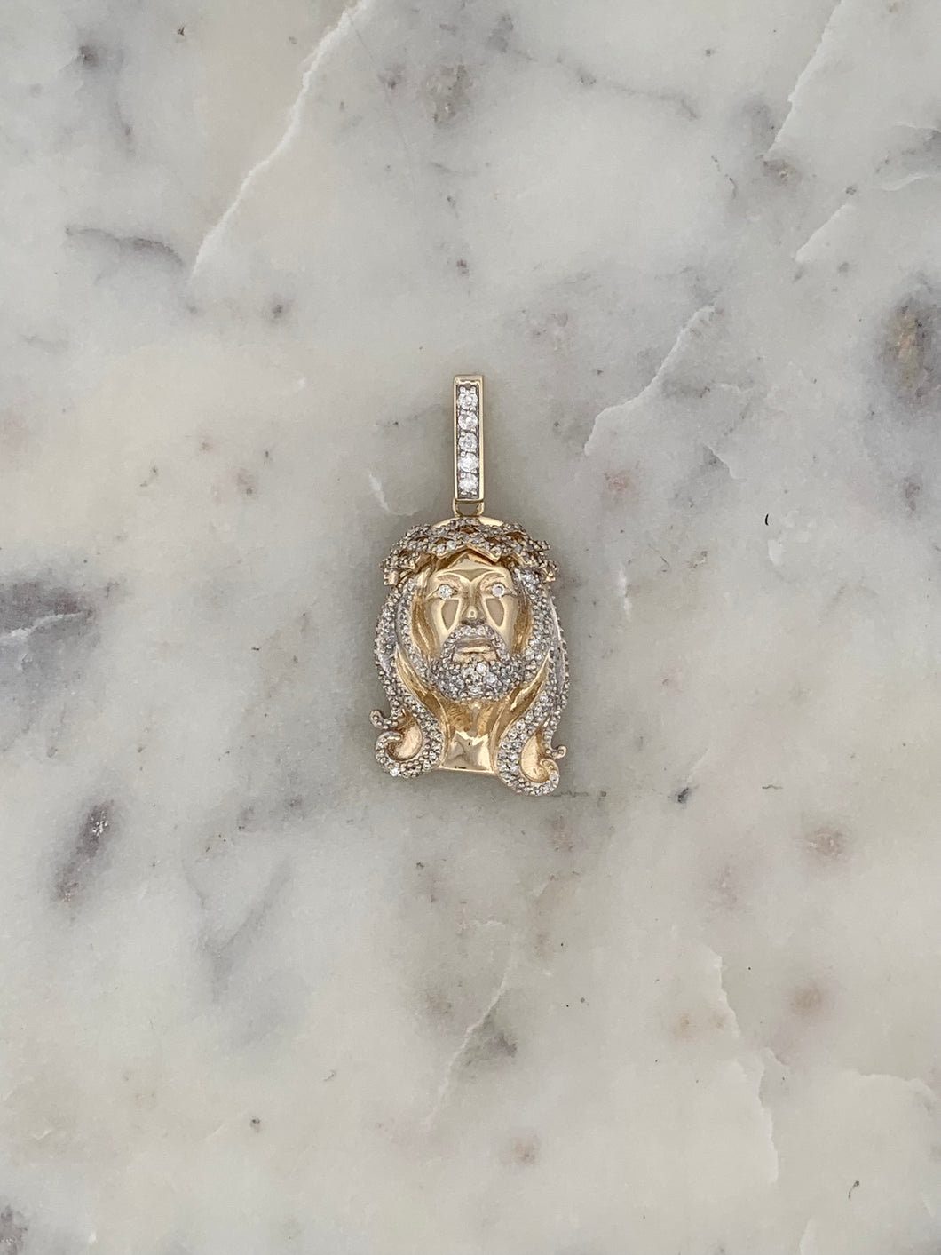 Jesus Piece- Natural Diamond YG