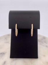 Load image into Gallery viewer, 2D Diamond Hoops - YG
