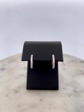 Load image into Gallery viewer, Oval Pave Huggie- WG
