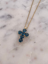 Load image into Gallery viewer, London Blue Topaz Cross
