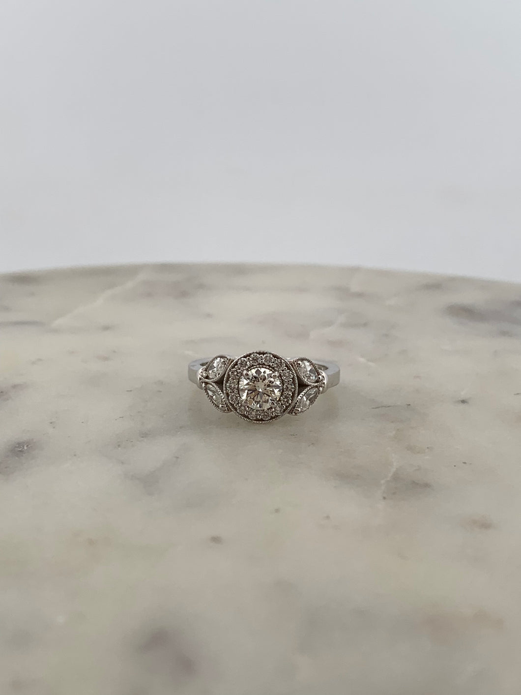 Round Halo with Marquee’s Engagement Ring