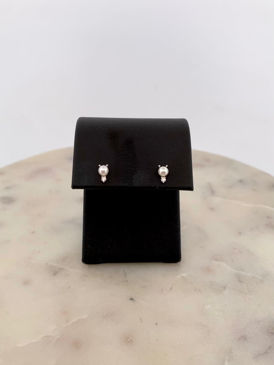 Pearl & Diamond Earrings