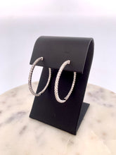Load image into Gallery viewer, 2D Diamond Hoops- WG
