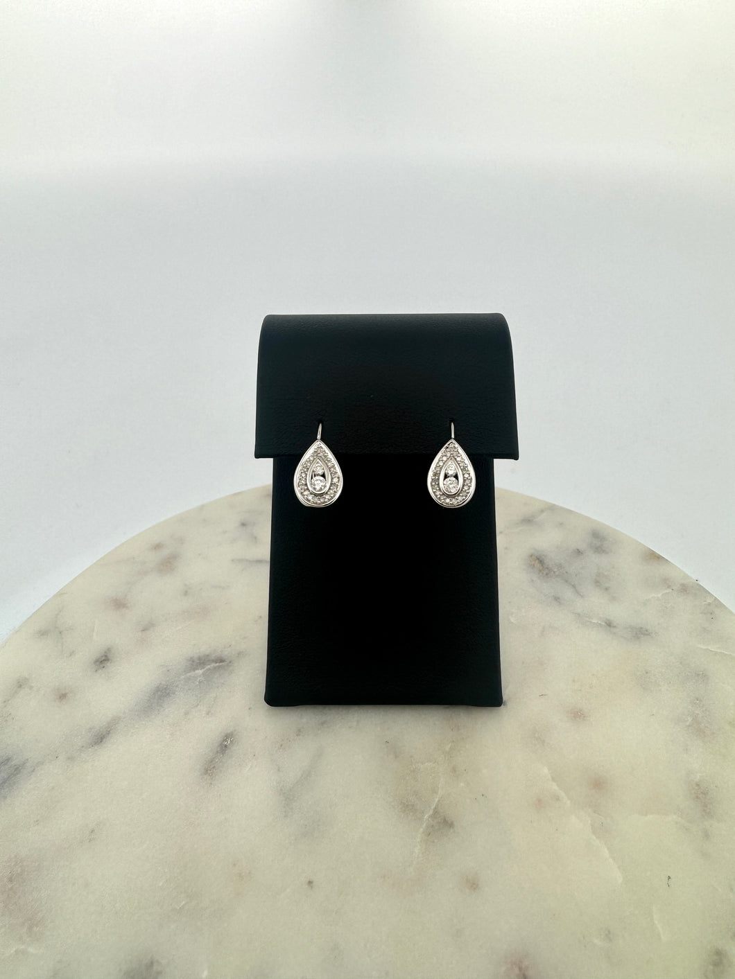Pear Cluster Dangle Earrings
