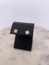Load image into Gallery viewer, Mother of Pearl Clover Earrings
