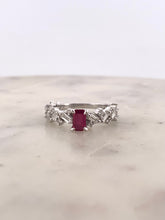 Load image into Gallery viewer, Ruby Baguette Ring

