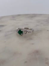 Load image into Gallery viewer, Emerald Swirl Ring
