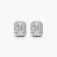 Load image into Gallery viewer, Cluster Earrings- 18k
