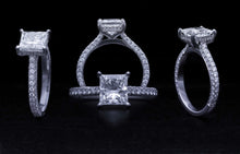 Load image into Gallery viewer, Princess Cut Engagement Ring
