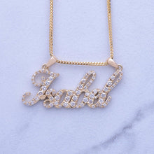 Load image into Gallery viewer, Custom Diamond Name Pendant
