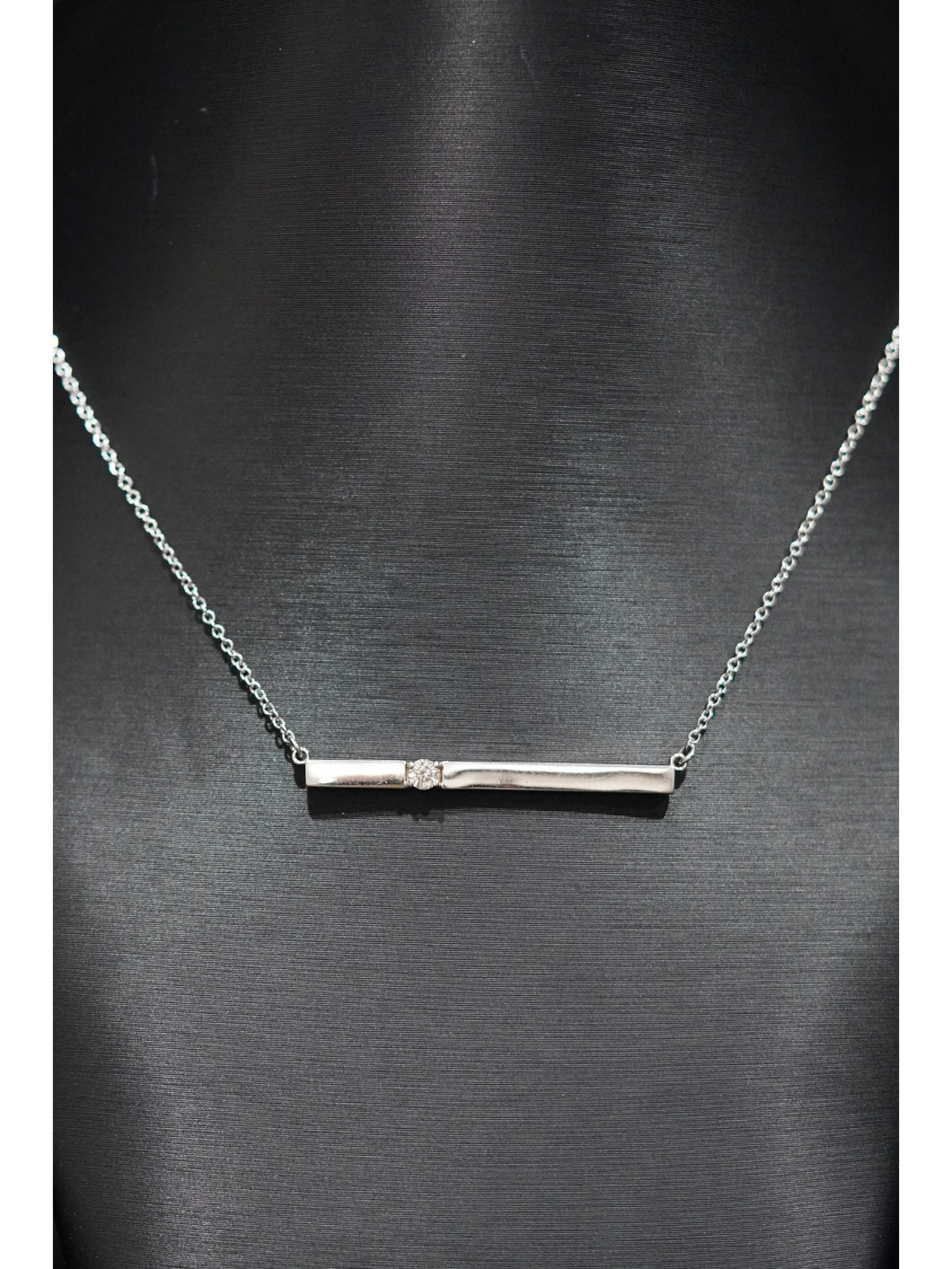 Diamond Bar Necklace